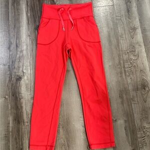 Lululemon Red Jogger Pants